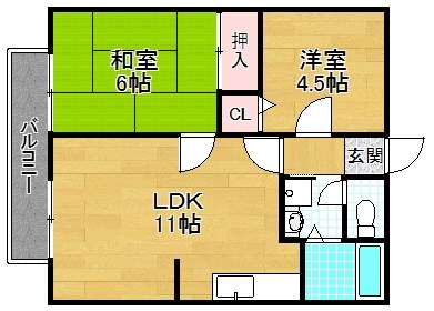 2階の間取り図