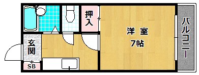 2階の間取り図