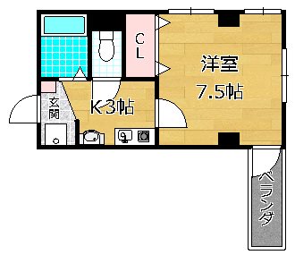 2階の間取り図