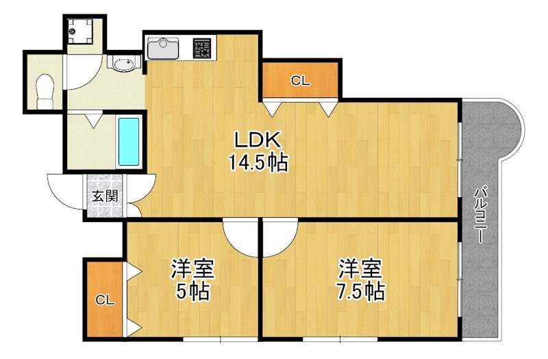 4階の間取り図