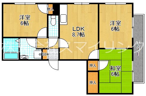 2階の間取り図