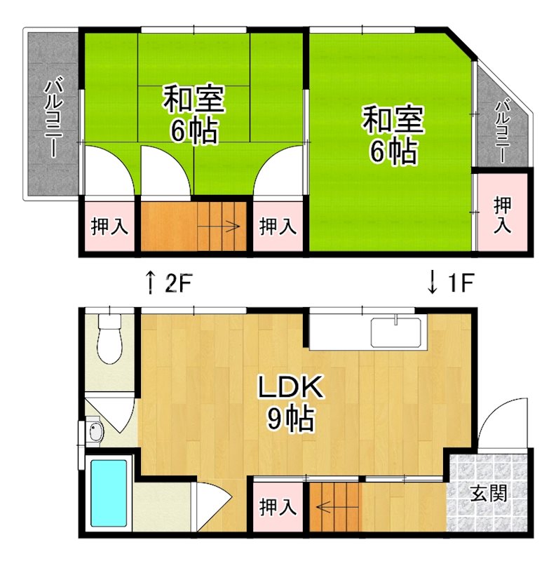 1階の間取り図