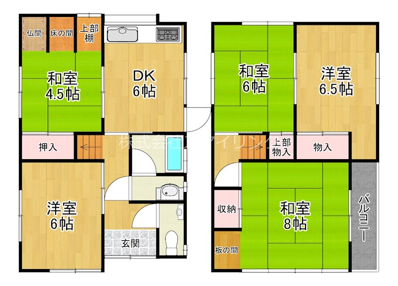 -階の間取り図