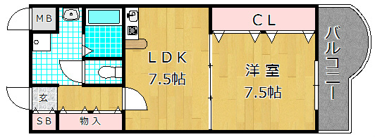 4階の間取り図