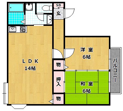 2階の間取り図