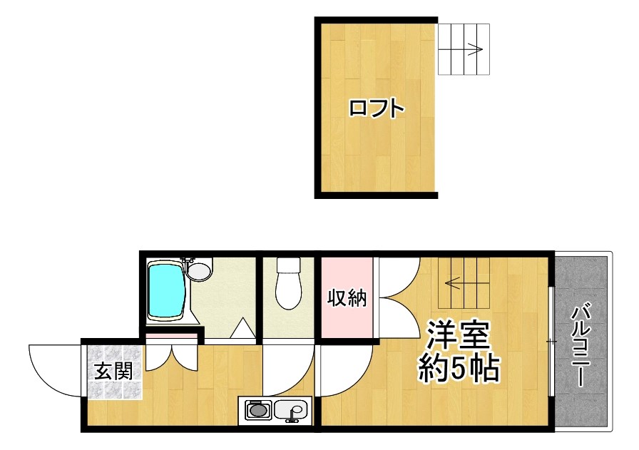 1階の間取り図
