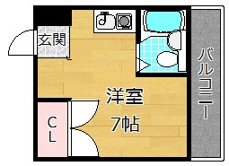 4階の間取り図