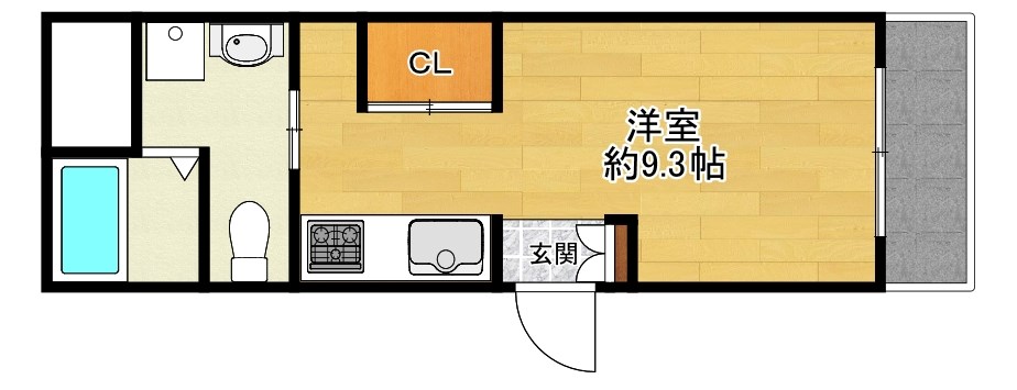 1階の間取り図