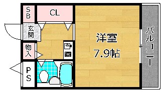 4階の間取り図