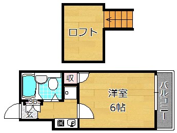 2階の間取り図