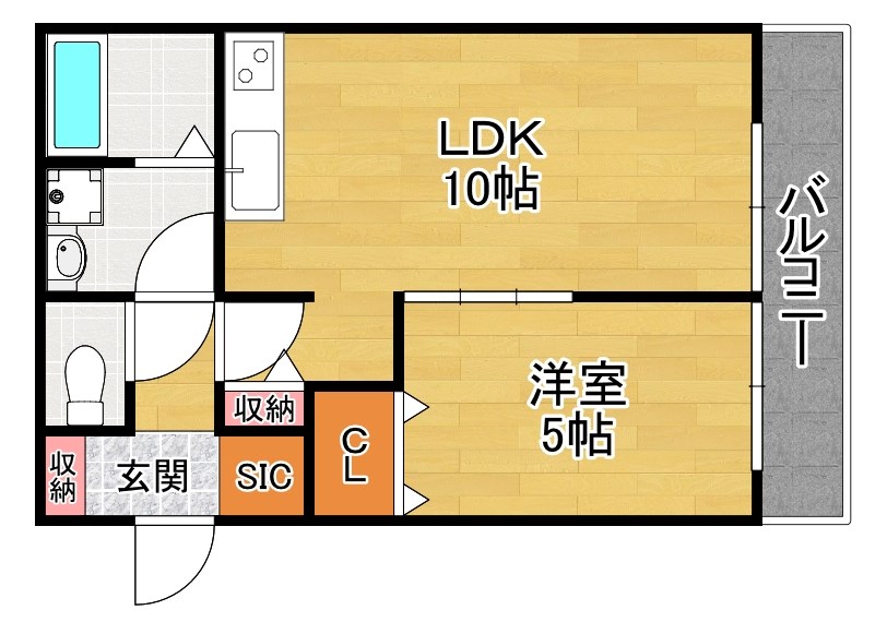 2階の間取り図