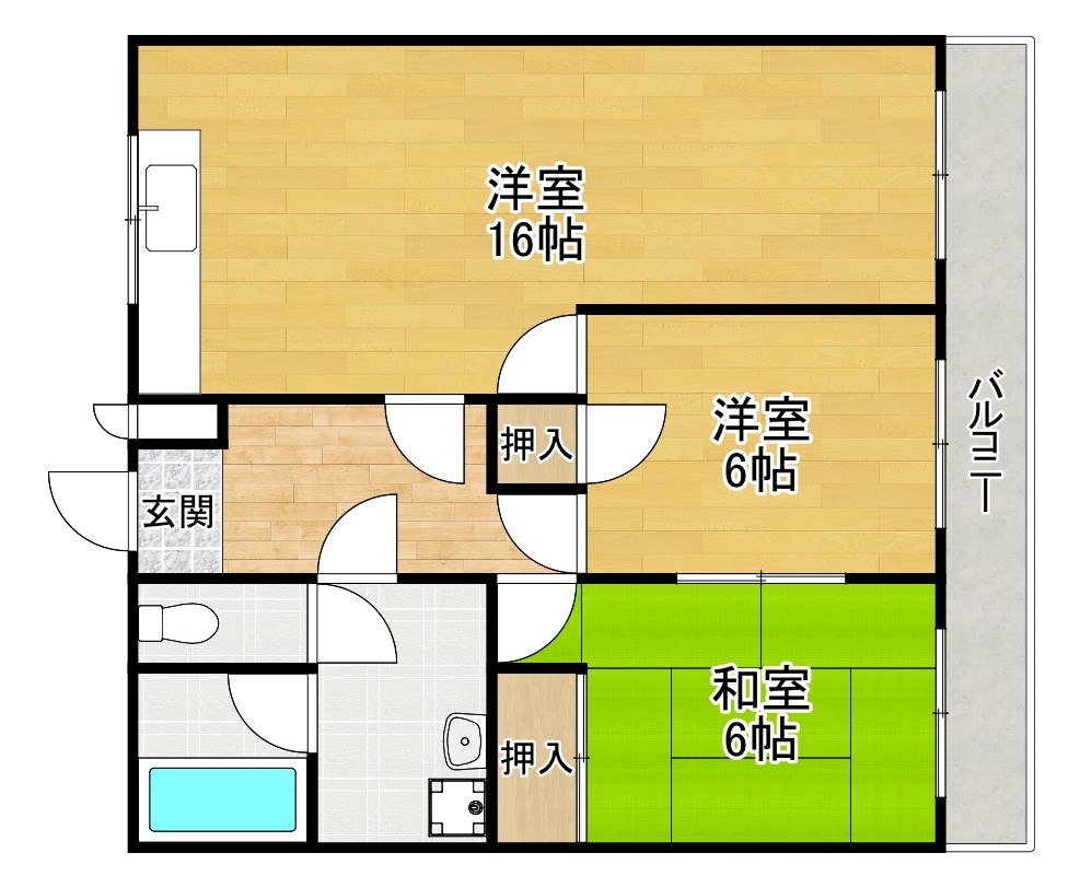 2階の間取り図