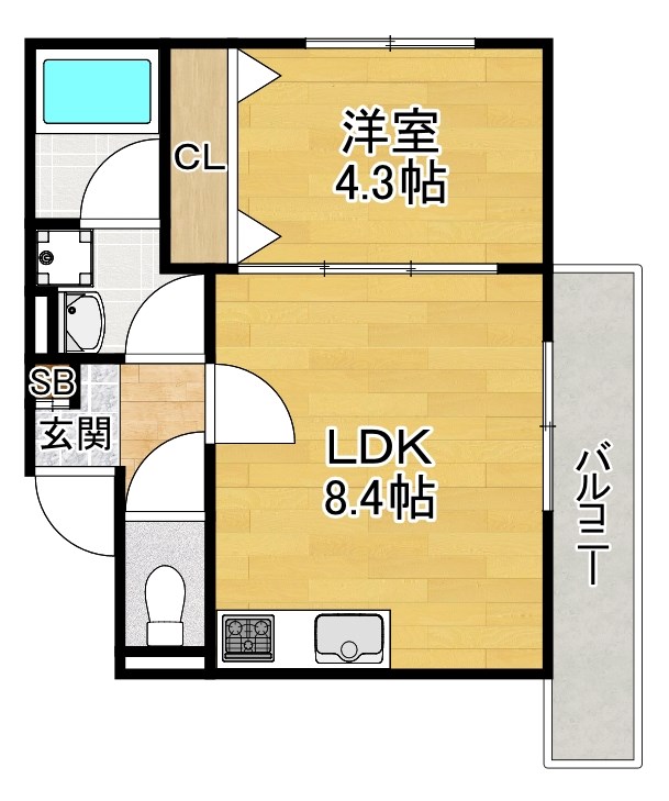 3階の間取り図