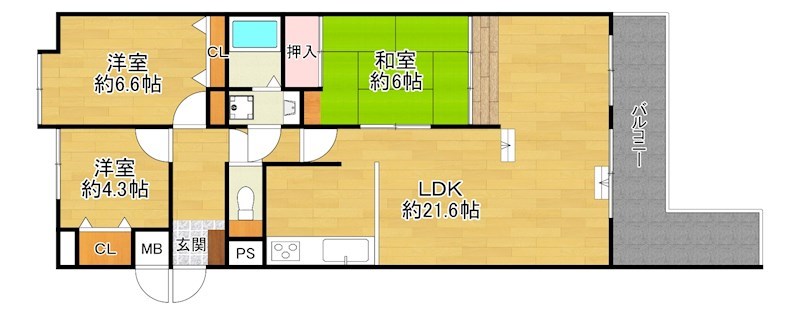 7階の間取り図