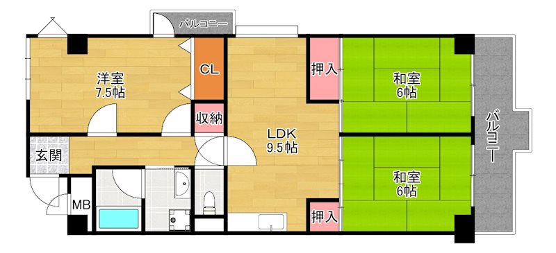 4階の間取り図