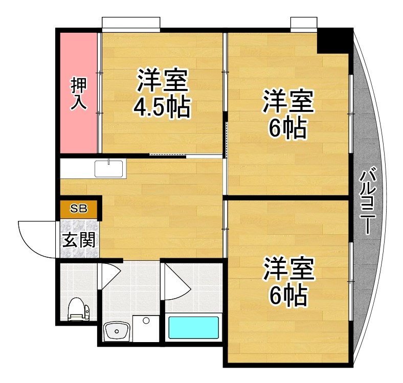 3階の間取り図