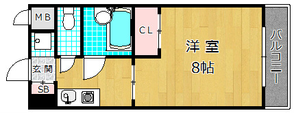 6階の間取り図