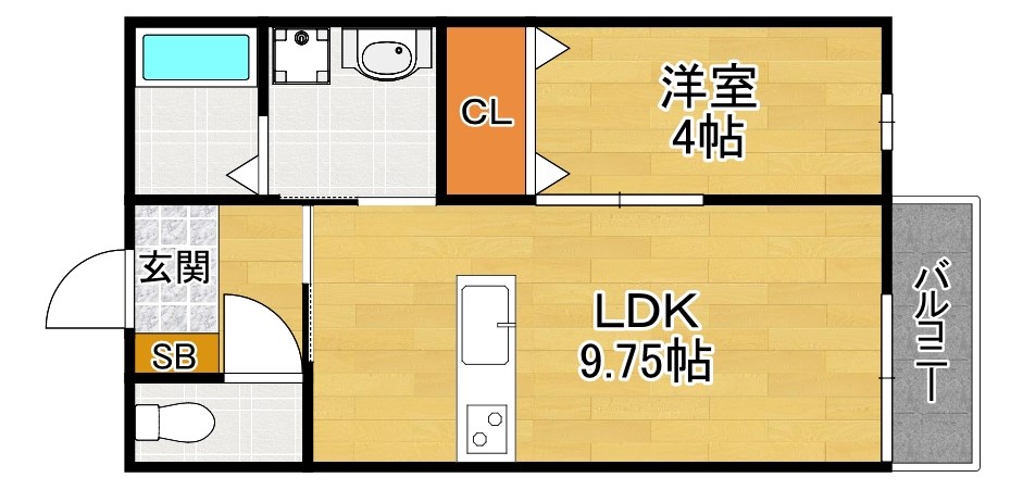 1階の間取り図
