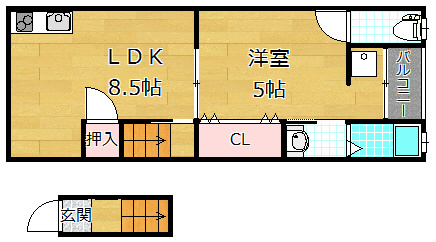 2階の間取り図