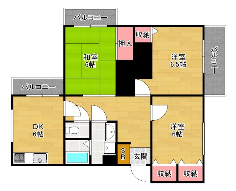 2階の間取り図