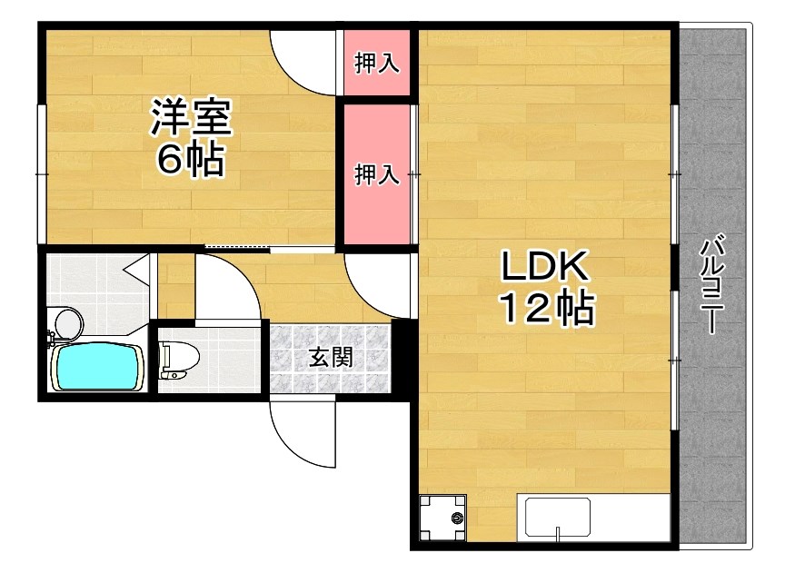 1階の間取り図