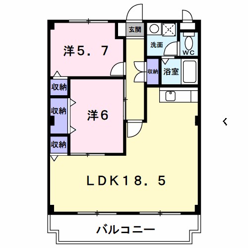 1階の間取り図
