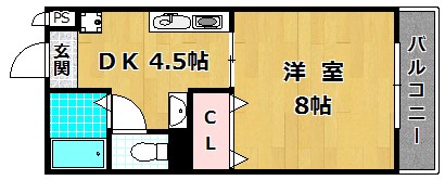 2階の間取り図