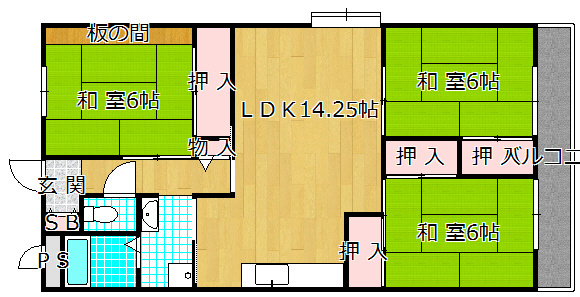 3階の間取り図