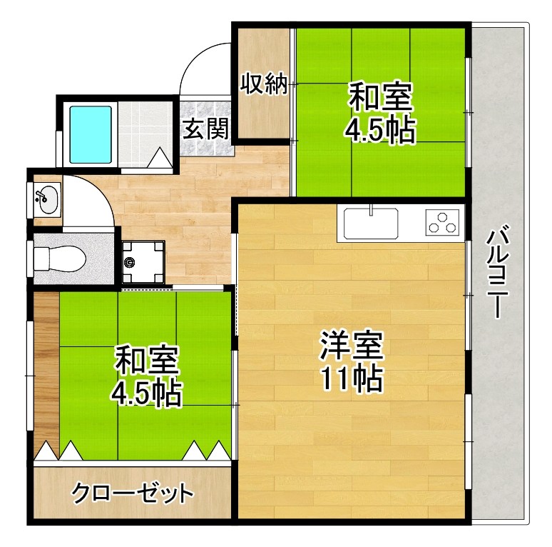 1階の間取り図