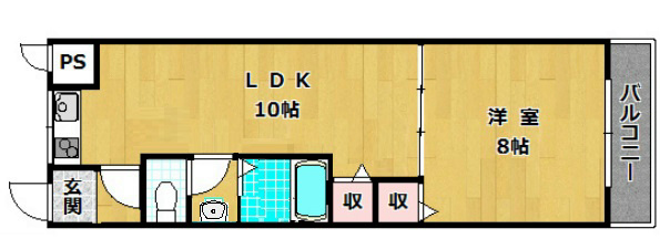 2階の間取り図