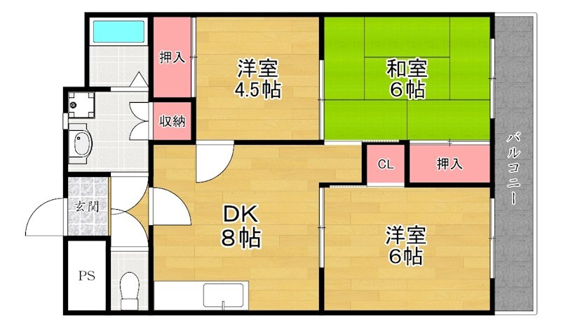 2階の間取り図