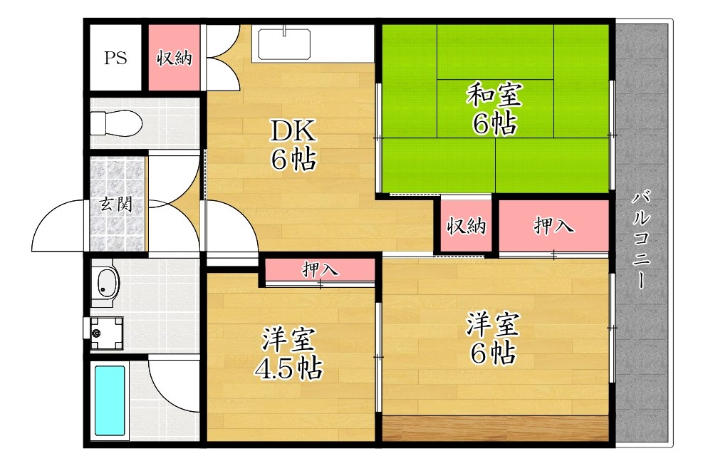 4階の間取り図