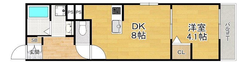 1階の間取り図