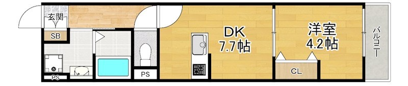1階の間取り図