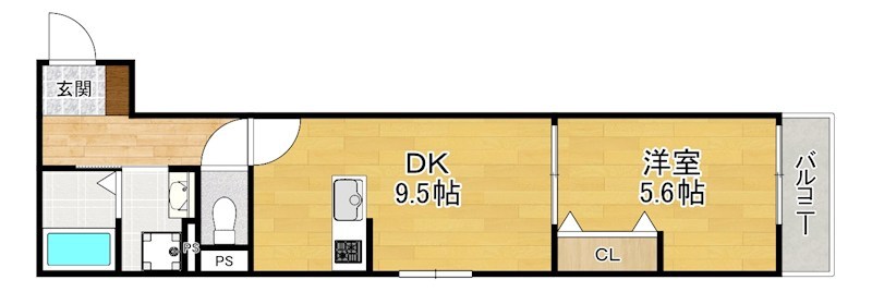 1階の間取り図