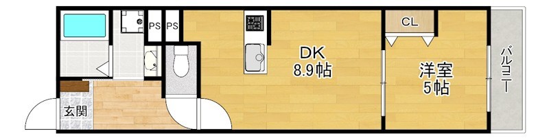 2階の間取り図