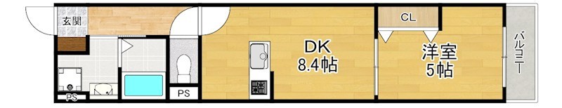 2階の間取り図