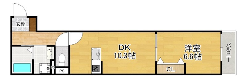2階の間取り図