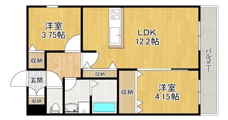 3階の間取り図