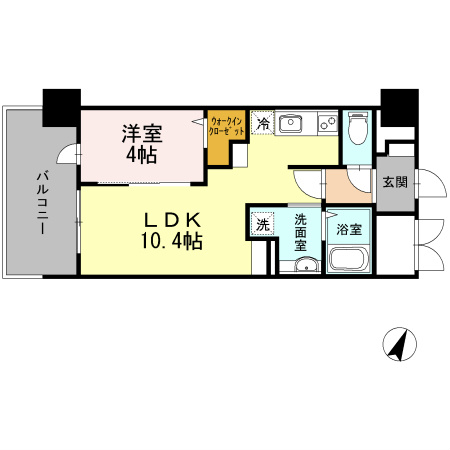 1階の間取り図