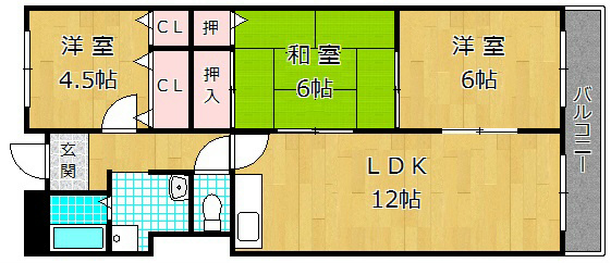2階の間取り図