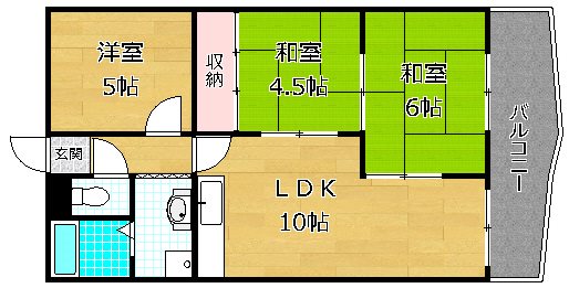 3階の間取り図