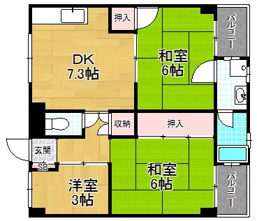 3階の間取り図