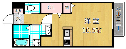 2階の間取り図
