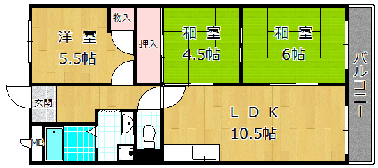 3階の間取り図