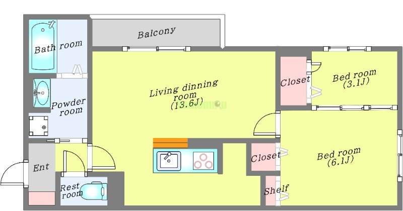 3階の間取り図