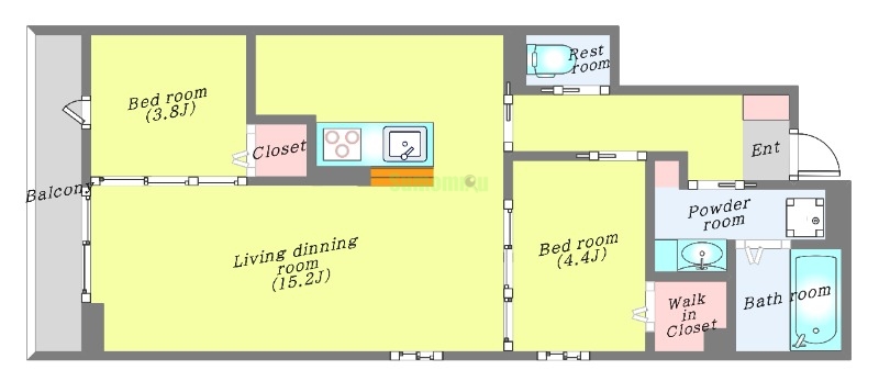 1階の間取り図