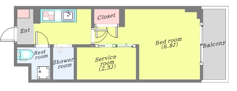 4階の間取り図