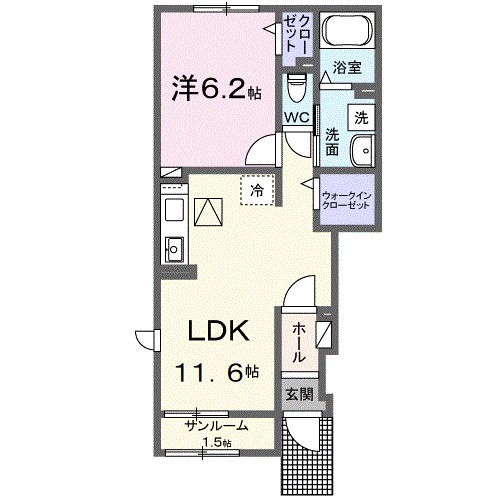 1階の間取り図