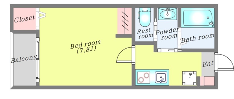 2階の間取り図
